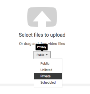 File upload screen