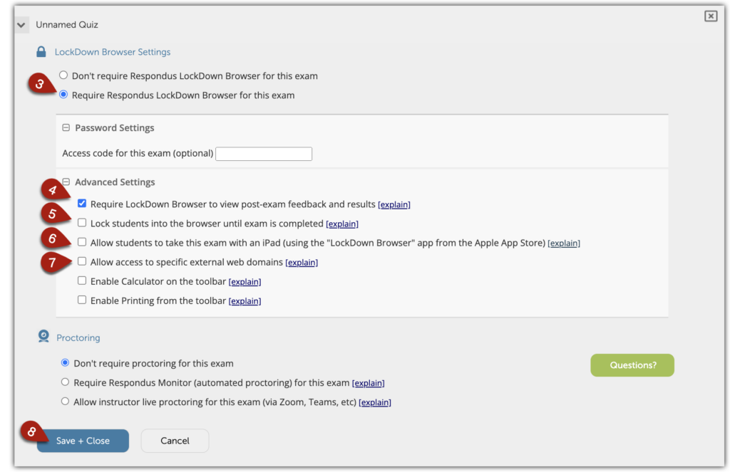 Enabling LockDown Browser CTE Resources