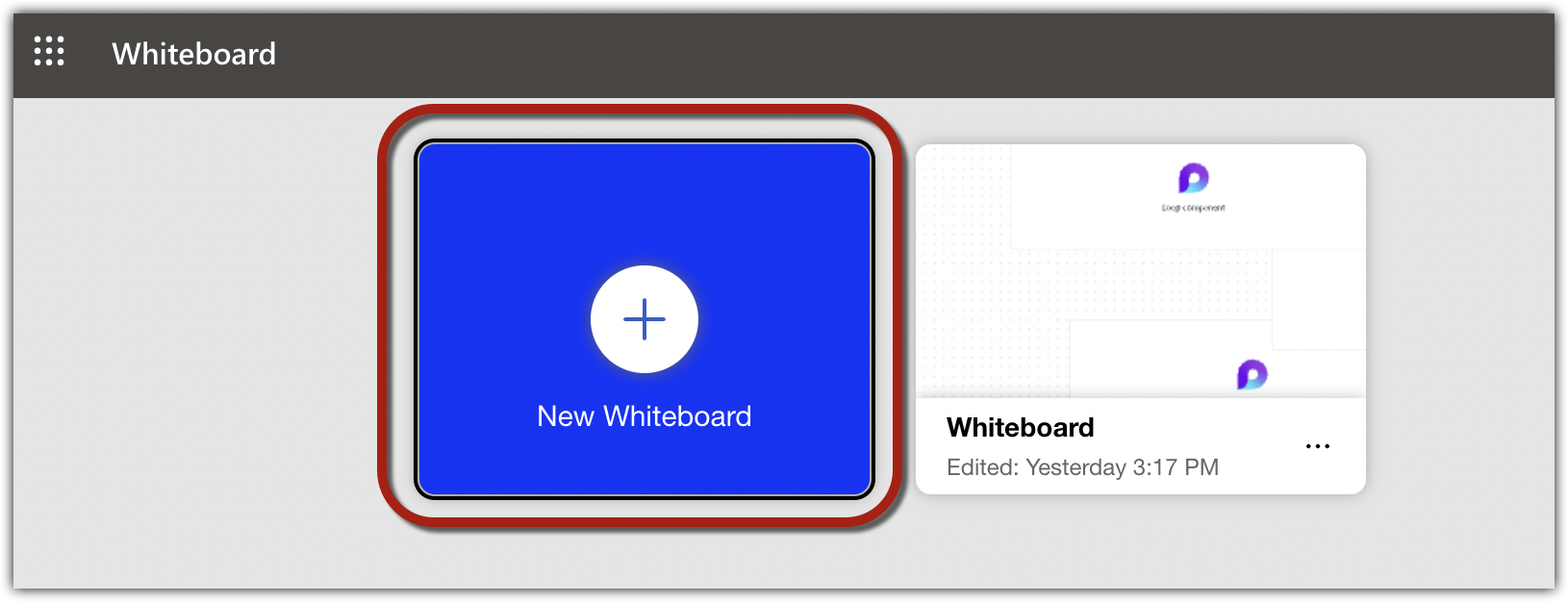 create Microsoft Whiteboard 1